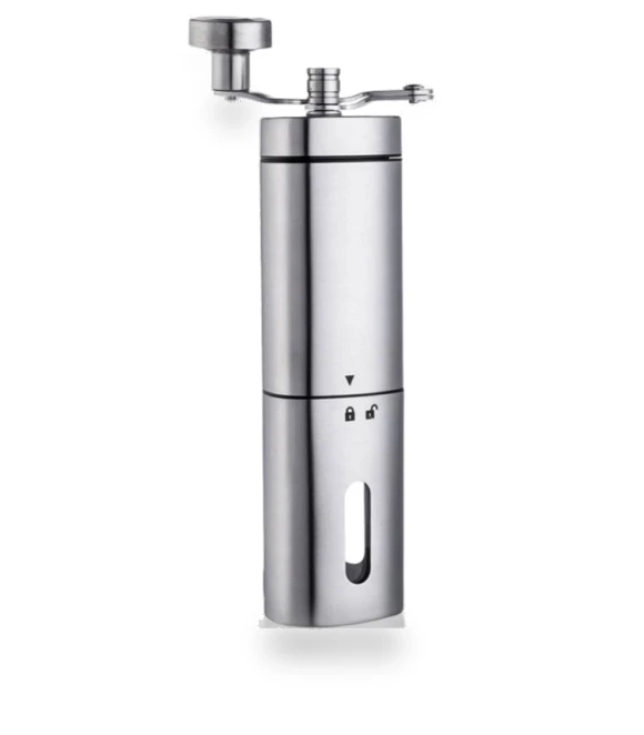 Stainless Steel Hand-Cranked Coffee Grinder — Electric Blade Coffee Grinders