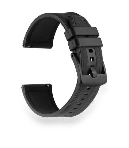 Universal Quick Release Leather Silicone Strap — Bands