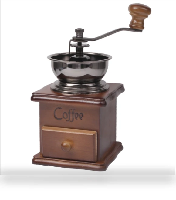 Wooden coffee bean grinder — Electric Blade Coffee Grinders