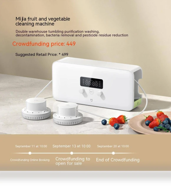 Fruit and Vegetable Cleaning Machine — Citrus, Mijia