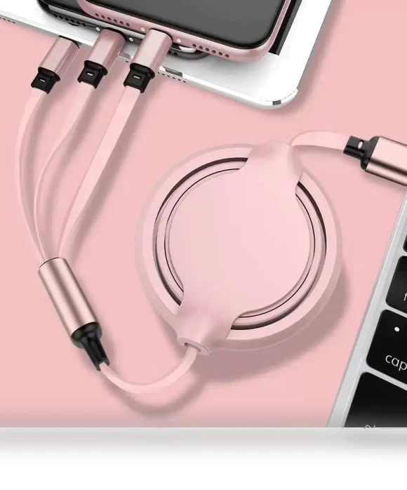 Retractable 3 in 1 Charging Cable — Charging Solutions
