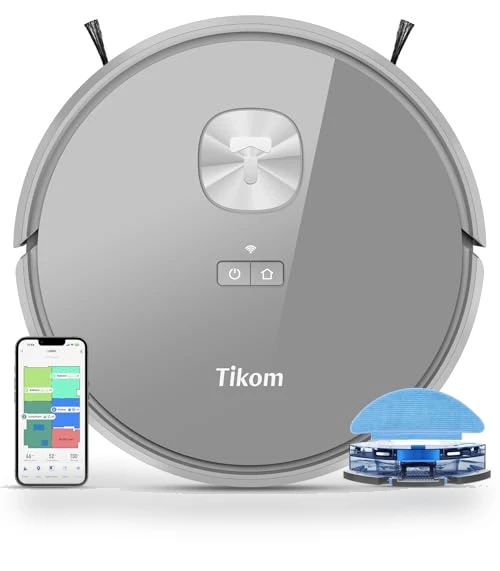 Robot Vacuum and Mop with LiDAR Navigation — Smart Cleaning Robots, Tikom