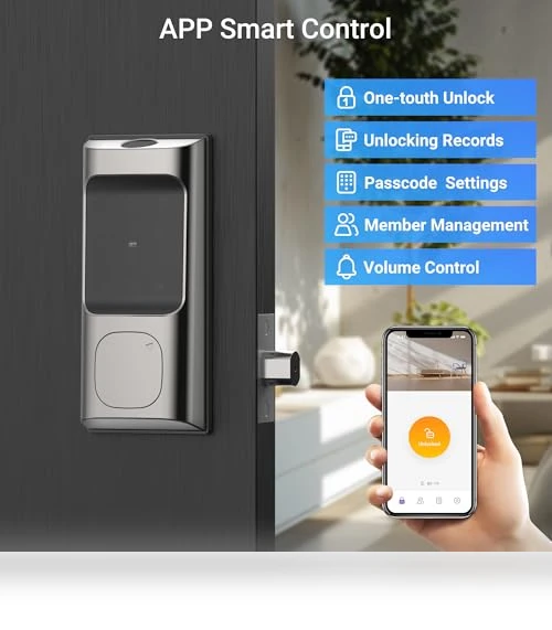 Smart Fingerprint Door Lock — Keyless Entry, Saulex