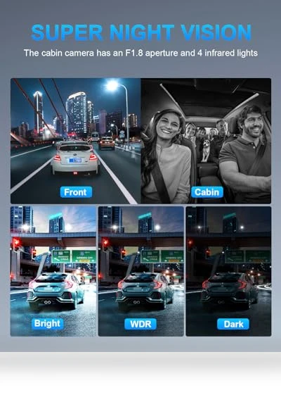 360 Degree View 4 Channel Dash Cam — Car Accessories & Gadgets, PRUVEEO