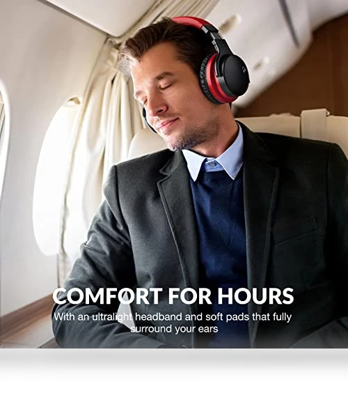 Active Noise Cancelling Headphones — Over-Ear Headphones, MOVSSOU