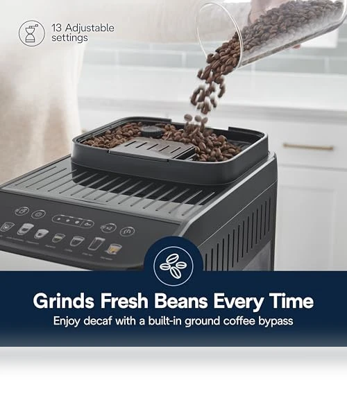 Automatic Espresso & Coffee Machine with Automatic Milk Frother — Coffee & Espresso Combos, De'Longhi