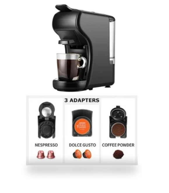 Coffee Machine 19 Bar 3in1 Multiple Cafetera Pod Coffee Maker — Coffee & Espresso Combos, KZ