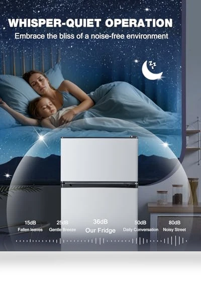 Double Door Refrigerator with Freezer — Mini Fridges, Tehanld