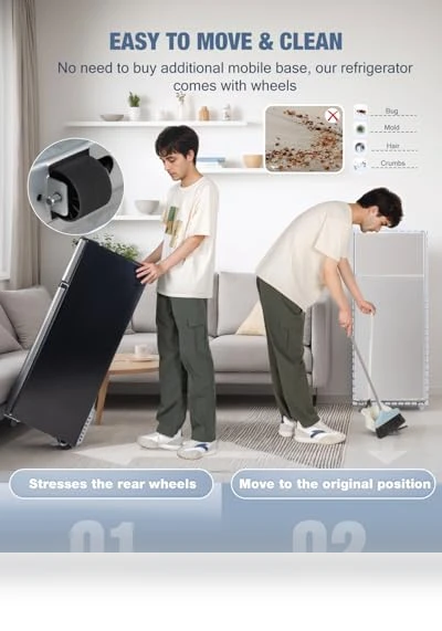 Double Door Refrigerator with Freezer — Mini Fridges, Tehanld