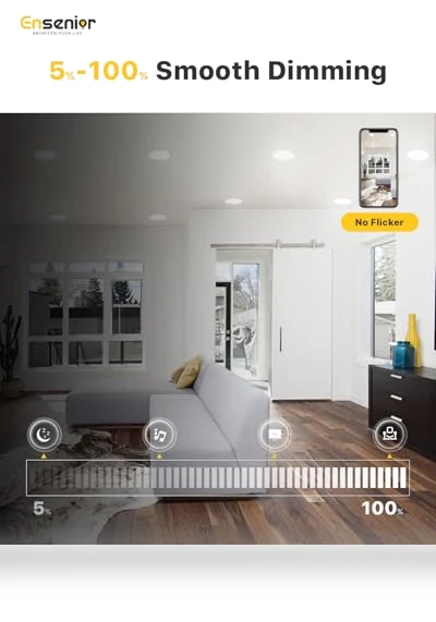 LED Recessed Ceiling Light — Compact Fluorescent, Ensenior