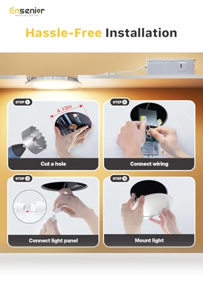 LED Recessed Ceiling Light — Compact Fluorescent, Ensenior