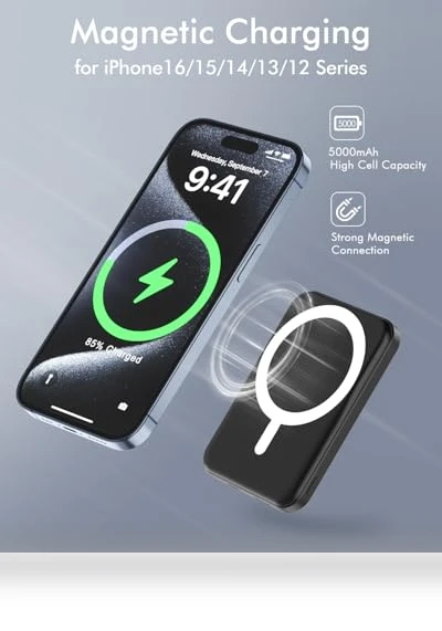 Magnetic Power Bank with Type-C Cable — Chargers, Podoru