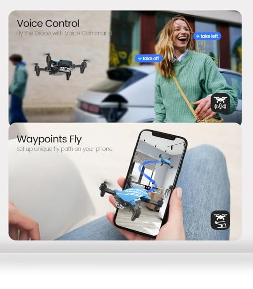 Mini Drone with Camera for Kids — Flying Toys, DEERC