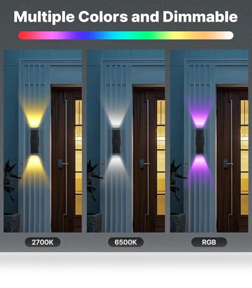 Outdoor Wall Lights 2 Pack — Garden Illumination, futxnziey