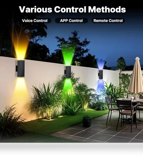 Outdoor Wall Lights 2 Pack — Garden Illumination, futxnziey