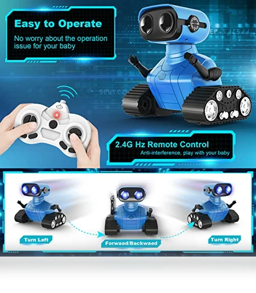 Rechargeable Remote Control Emo Robot — Interactive Figures & Robots, Hamourd
