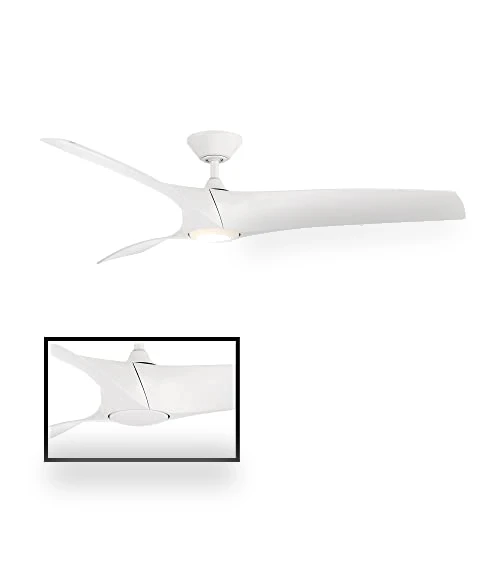 Smart Indoor and Outdoor Ceiling Fan with LED Light Kit — Ceiling Fan Wall Controls, Modern Forms