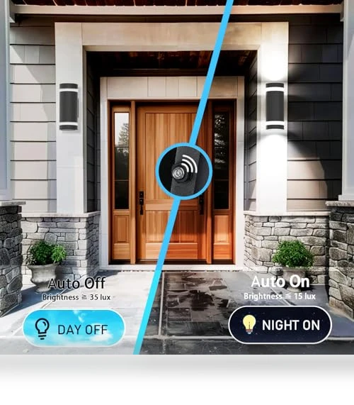 Smart LED Outdoor Wall Sconce — LED, WISELUME