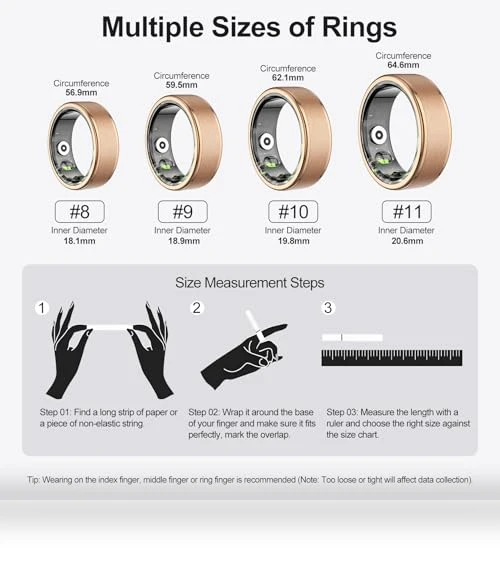 Smart Ring Health Tracker — Smart Rings, Temdan