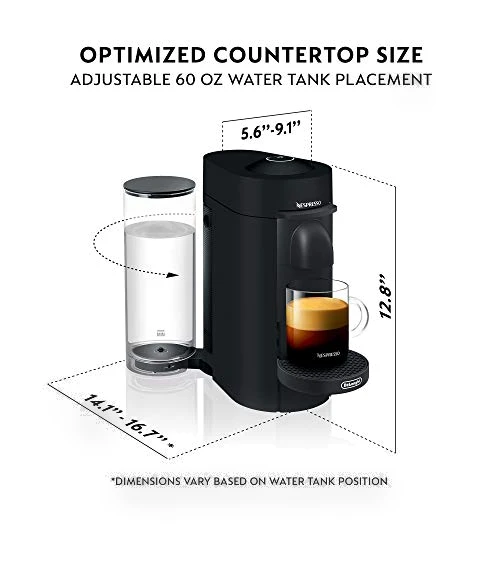Vertuo Plus Deluxe Coffee and Espresso Maker — Coffee & Espresso Combos, De'Longhi