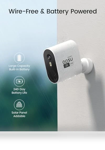Wireless Outdoor Home Security Camera System — Smart Home Security, AOSU