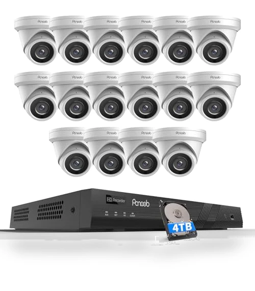 16 Channel Security Camera System 4K PoE — Smart Home Security, PANOOB