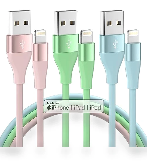3Pack 10 FT Lightning Cable — Lightning, MenoSupp