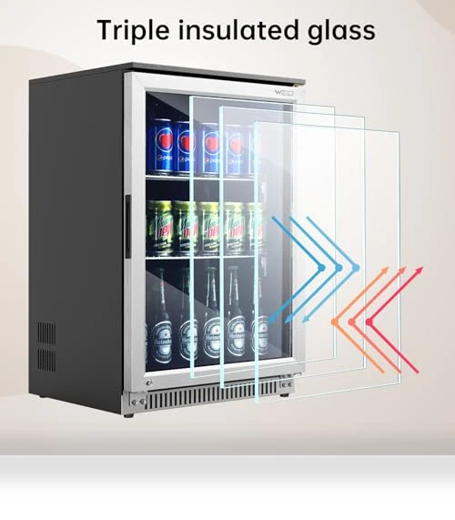 Built-in Beverage Refrigerator with Lock — Drink Coolers, Weili