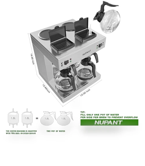 Commercial Dual Drip Coffee Maker — Coffee Makers, NUPANT