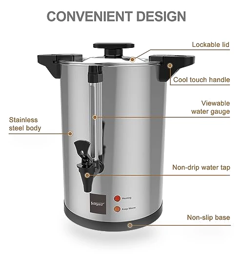 Commercial Grade Stainless Steel Coffee Urn — Urns, Valgus