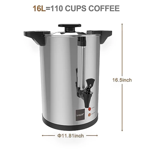 Commercial Grade Stainless Steel Coffee Urn — Urns, Valgus