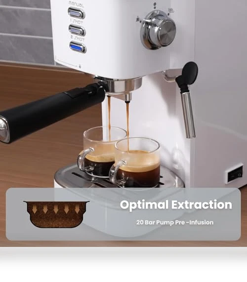 Espresso Machine with Milk Frother — Coffee & Espresso Combos, Gevi