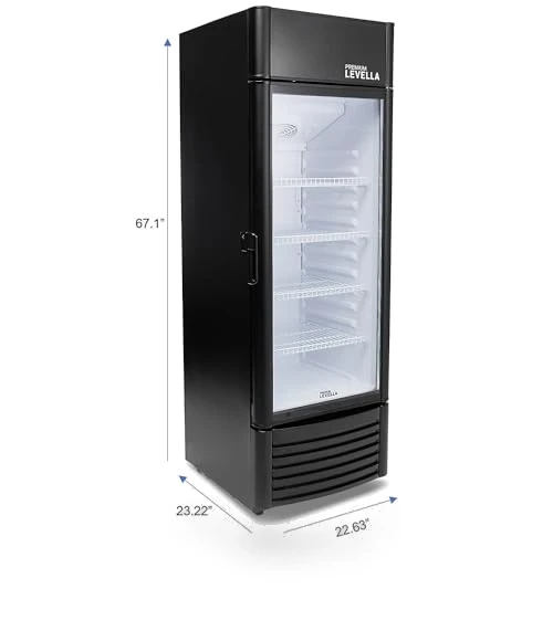 Glass Door Display Refrigerator — Mini Fridges, PremiumLevella