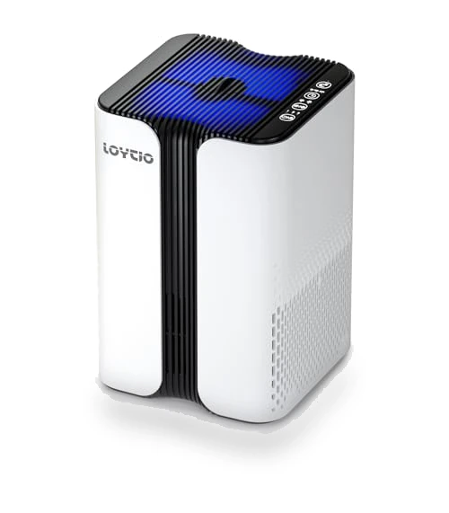 HEPA Air Purifier with Night Light and Aromatherapy — Activated Carbon Air Purifiers, Loytio