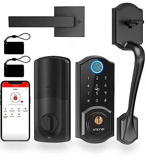 Keyless Entry Smart Lock with Handle — Smart Home Security, SMONET