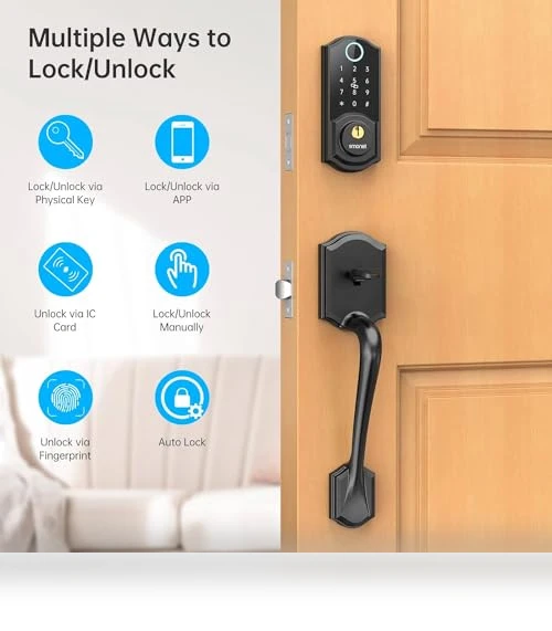 Keyless Entry Smart Lock with Handle — Smart Home Security, SMONET