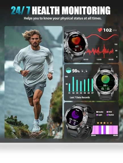 Military Smart Watch for Men — Smartwatches, SUNKTA