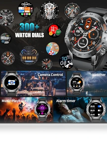 Military Smart Watch for Men — Smartwatches, SUNKTA