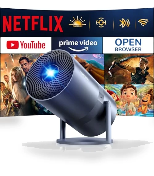 Mini Projector with WiFi and Bluetooth — Home Theater Projectors, YOWHICK