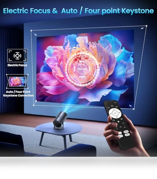 Mini Projector with WiFi and Bluetooth — Home Theater Projectors, YOWHICK
