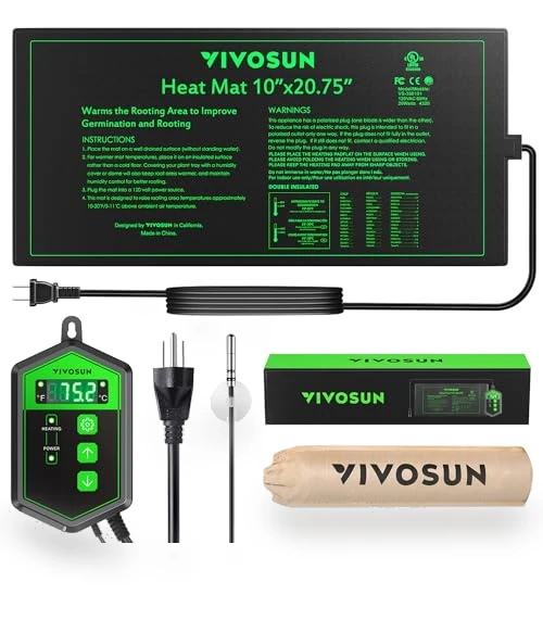 Seedling Heat Mat and Digital Thermostat Combo Set — Heating Mats, VIVOSUN