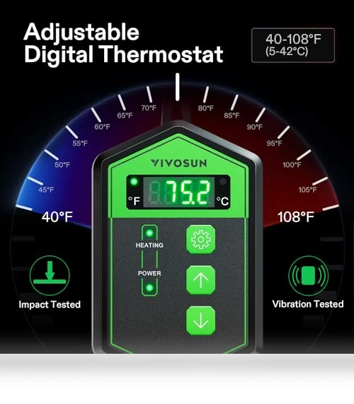 Seedling Heat Mat and Digital Thermostat Combo Set — Heating Mats, VIVOSUN