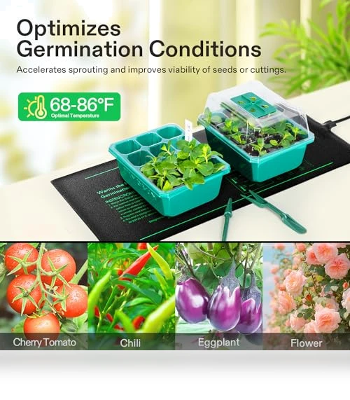 Seedling Heat Mat and Digital Thermostat Combo Set — Heating Mats, VIVOSUN