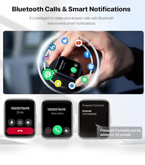 Smart Watch with Bluetooth Calling and Health Tracking — Smartwatches, JeeJTek