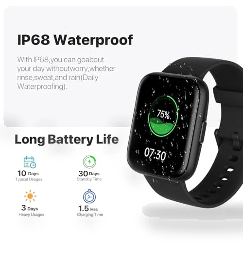 Smart Watch with Bluetooth Calling and Health Tracking — Smartwatches, JeeJTek