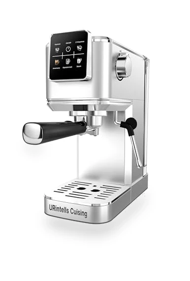 Touch Screen Espresso Maker with Steam Milk Frother — Coffee & Espresso Combos, URintells Cuising