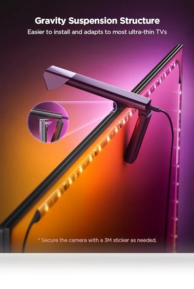 TV Backlight with Fish-Eye Correction Function — Immersive Viewing, Govee