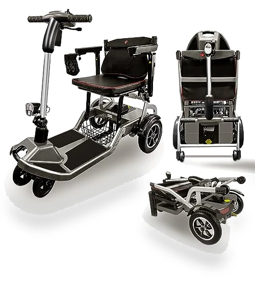 Ultra Lightweight Electric Powered Folding 4 Wheel Mobility Scooter — Mobility Scooters, ZiiROBOT