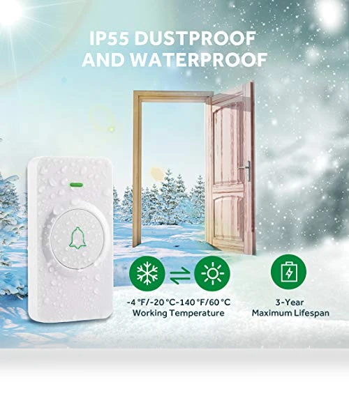 Wireless Doorbell — Chimes, AVANTEK