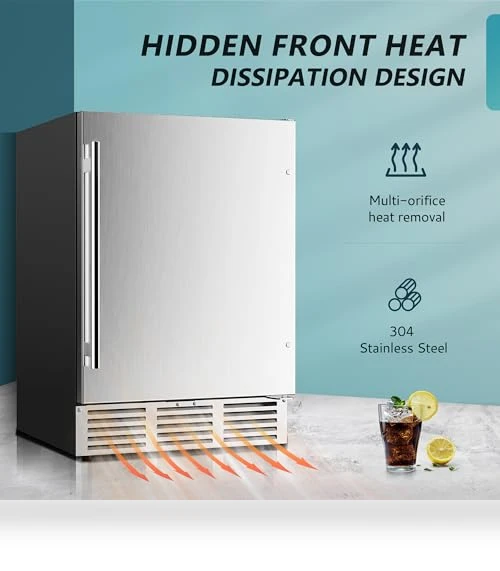 24 Inch Beverage Refrigerator — Mini Fridges, EUHOMY